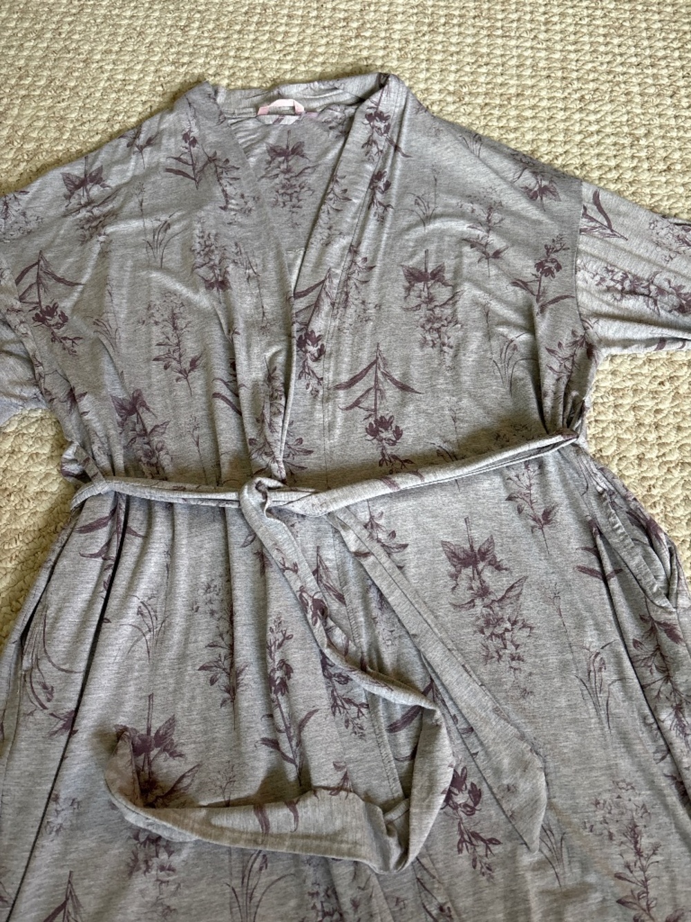La vie en rose floral print robe